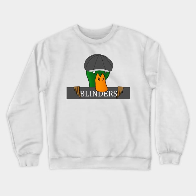 The Peeking Blinders Crewneck Sweatshirt by Cool Duck's Tees